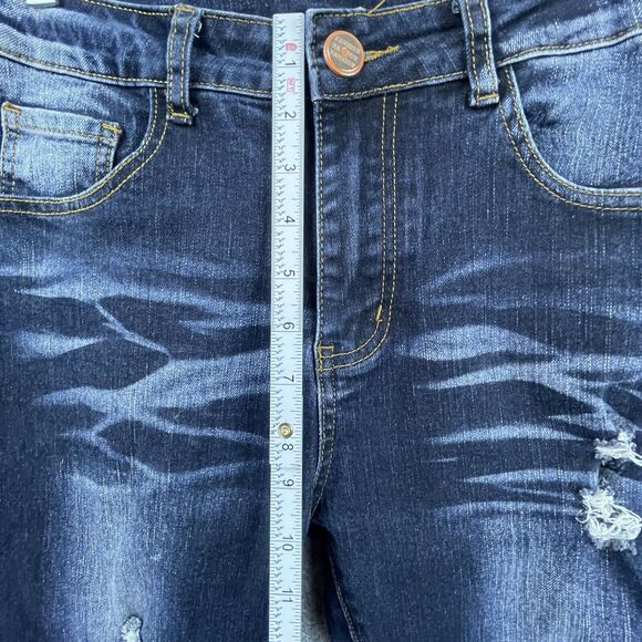 Junbaoss Jeans Mens 30 Skinny Stretch Faded Ripped - Picture 6 of 8